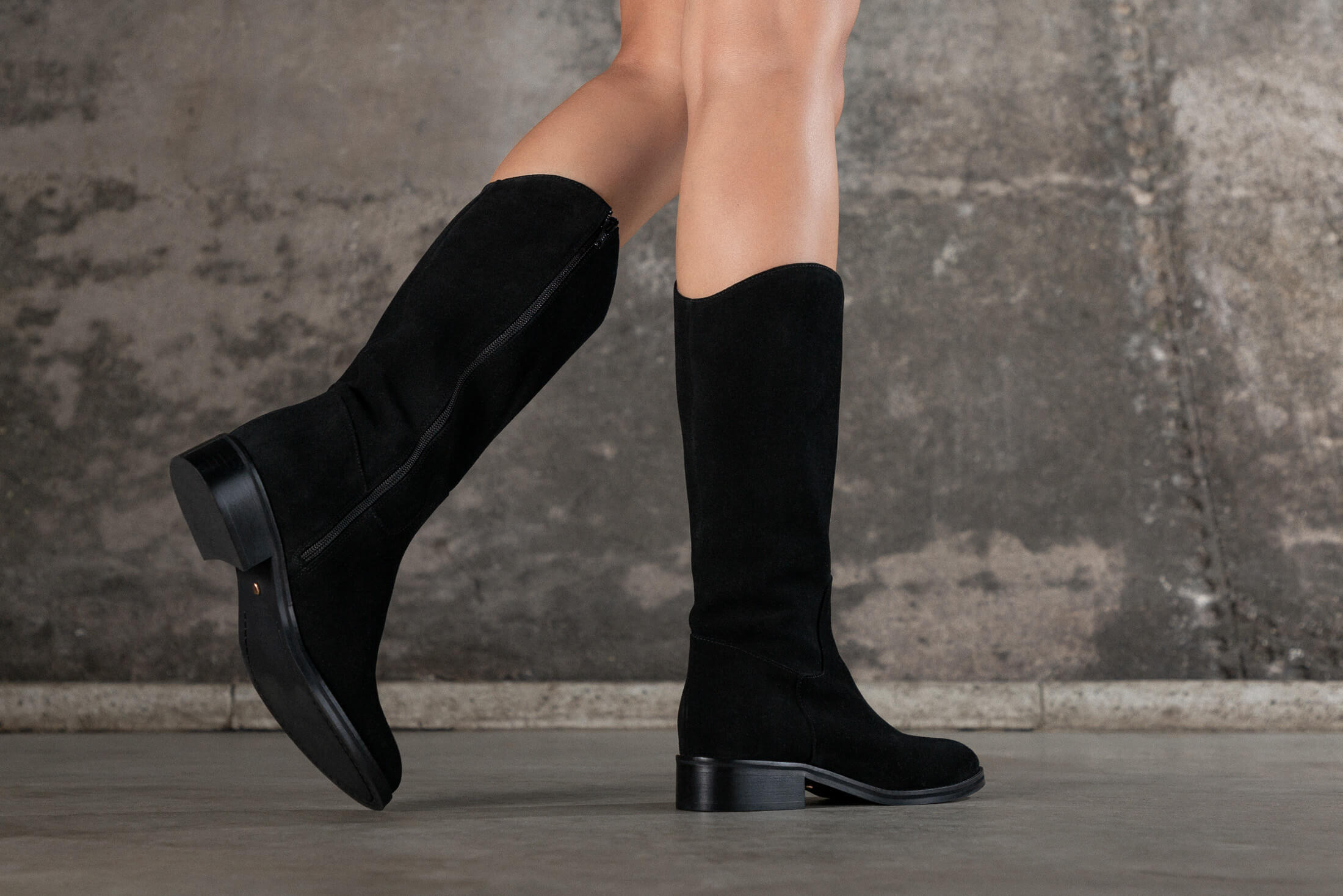 Coralie Masson Alabama bottes cuir noir talon 3,5 cm