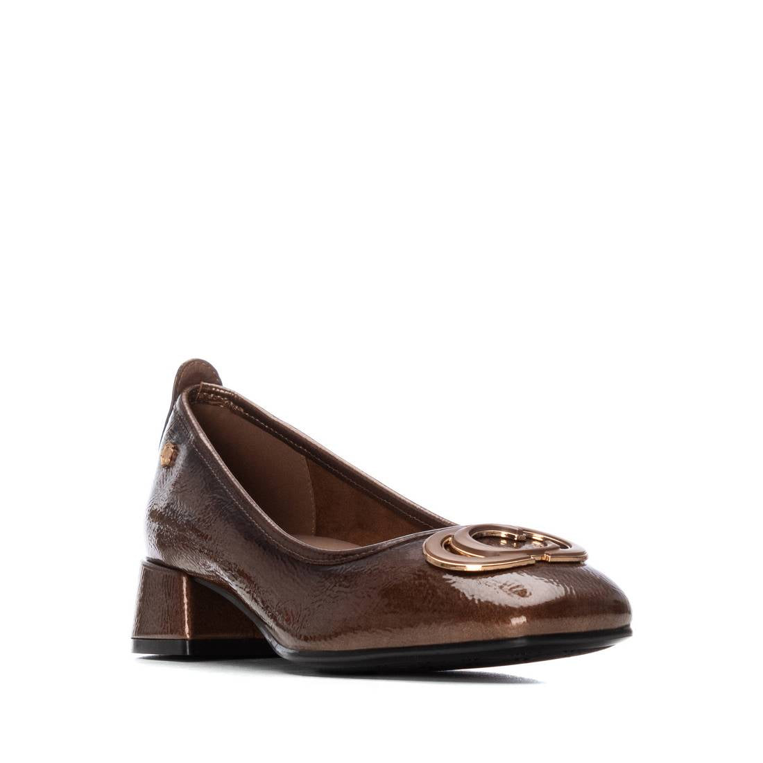 Carmela 16254002 ballerine vernis taupe petit talon