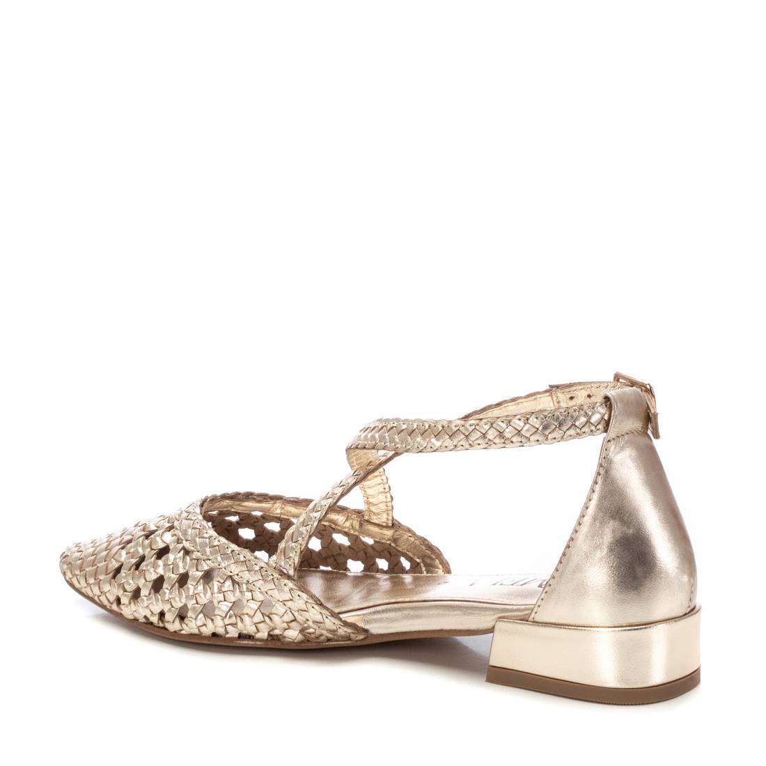 Carmela 16231901 ballerine cuir doré ajourée
