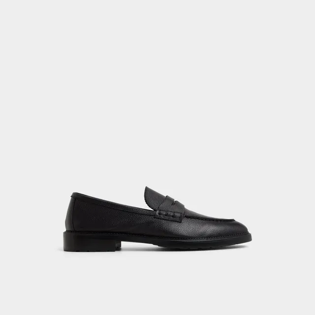 ALDO Melvillee mocassins cuir noir crantés
