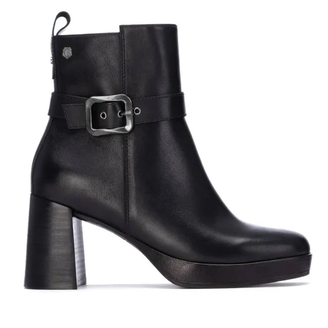 Carmela 16253304 bottine femme cuir noir talon