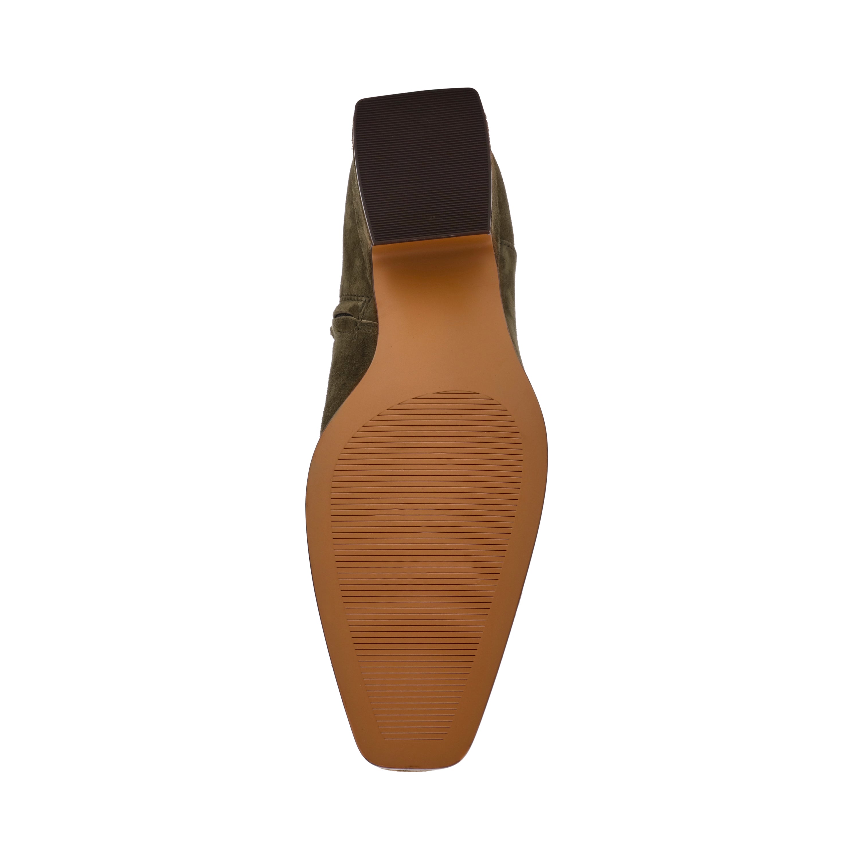 Steve Madden Dusty Bottines Daim Olive Zip Talon 3 cm