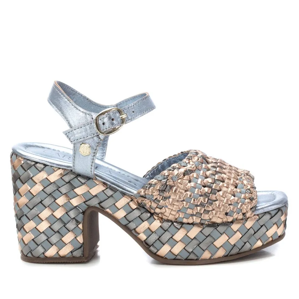 Carmela 16222403 sandale talon bleu jean
