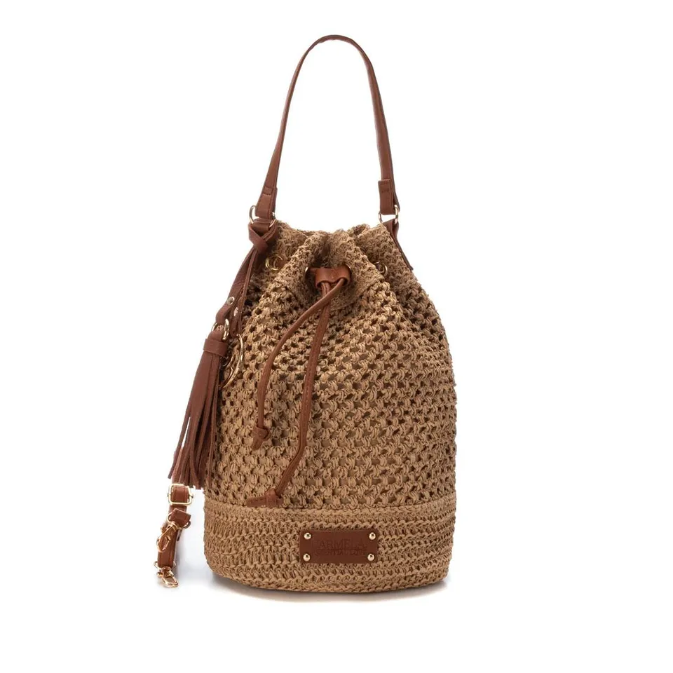 Carmela 18609701 sac bombonnière raphia marron