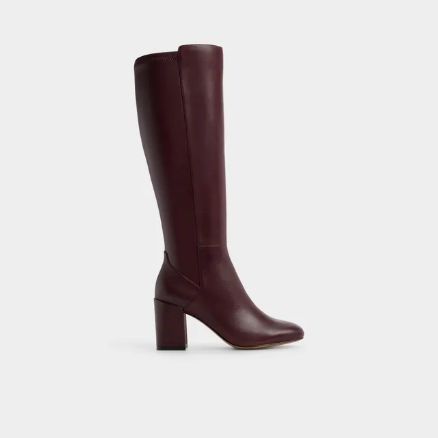 ALDO Satori escarpins cuir bordeaux talon bloc