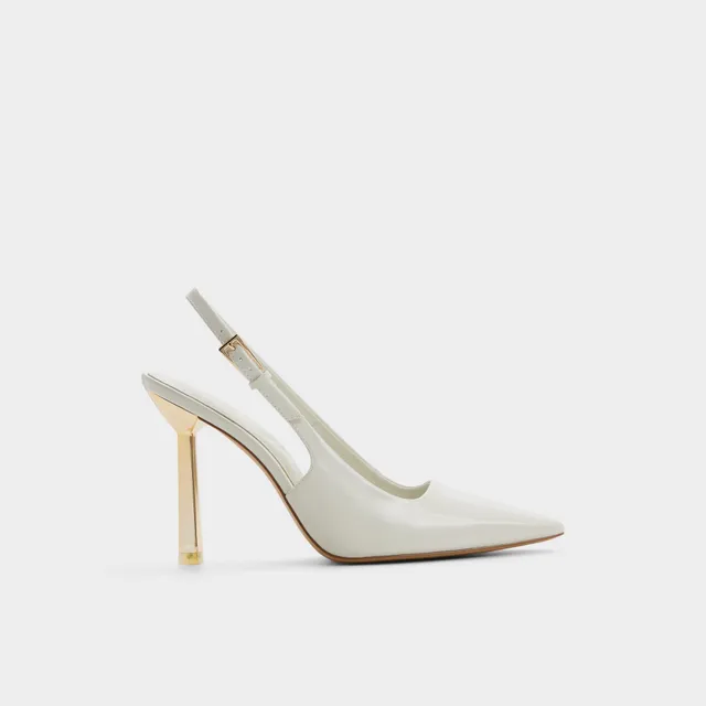 Aldo Marysa Escarpins Slingback Blancs Bride Arrière