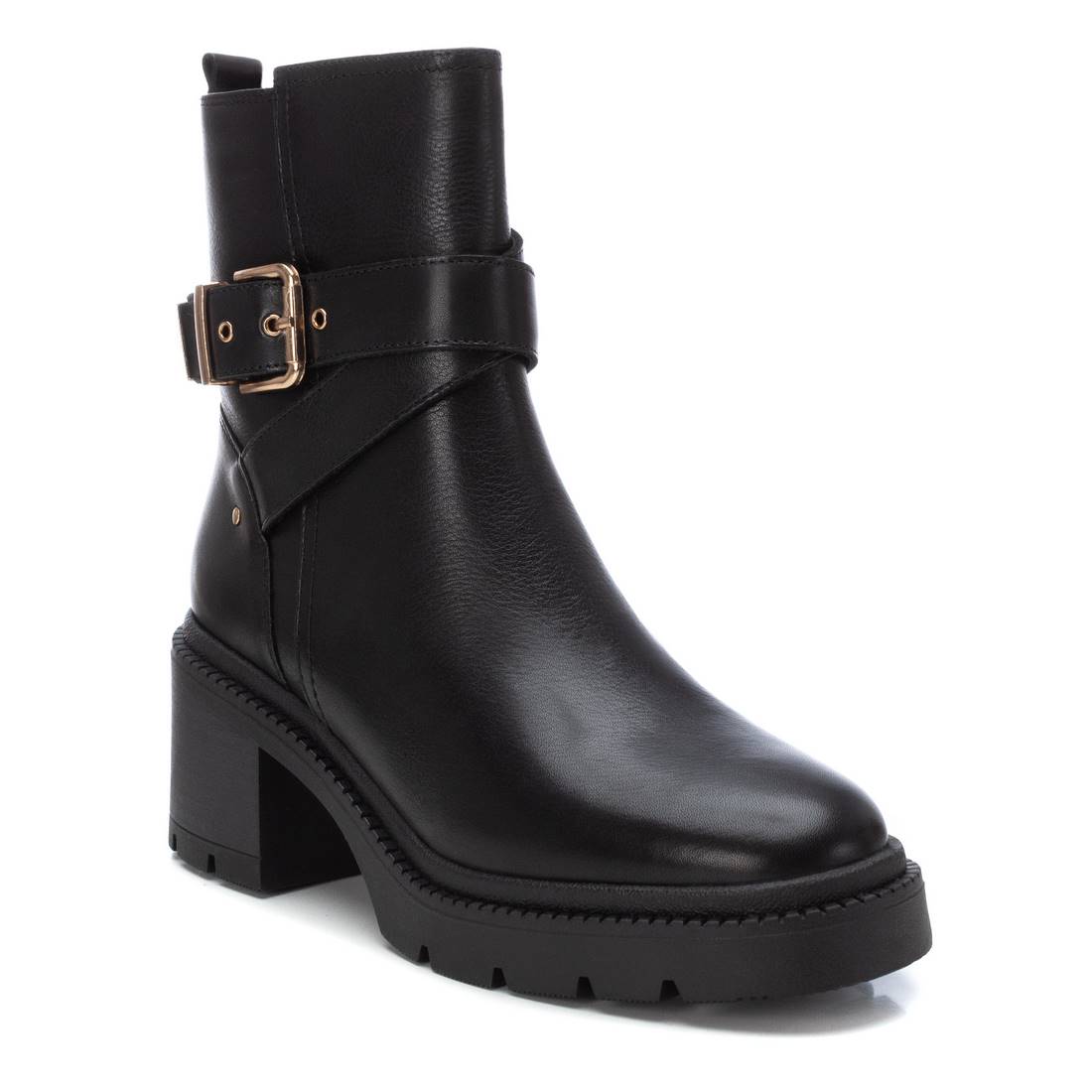 Carmela 16191601 bottine femme noire cuir motarde