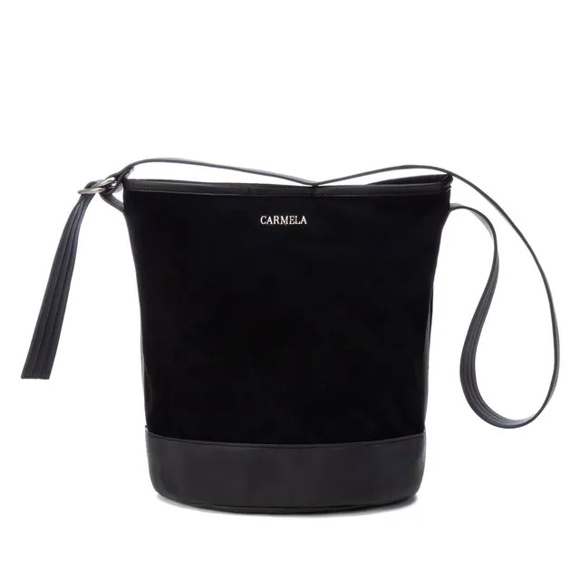Carmela 18601601 sac bandoulière cuir noir 30 cm