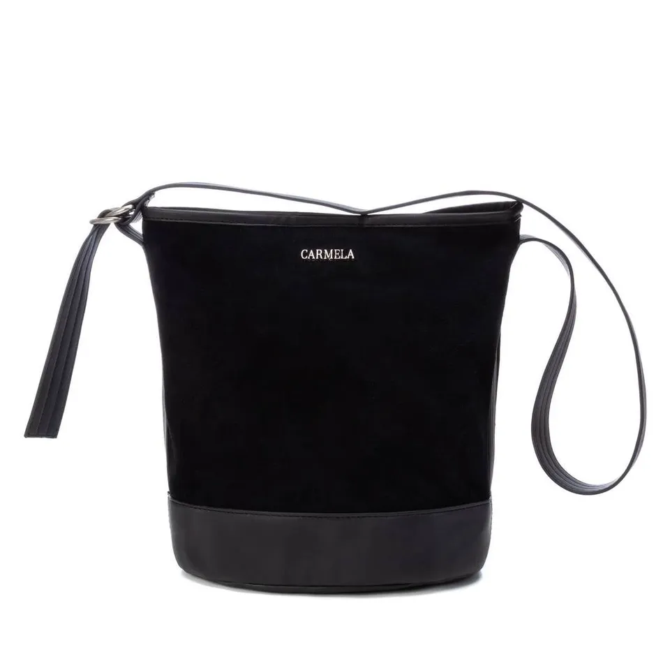 Carmela 18601601 sac bandoulière cuir noir 30 cm