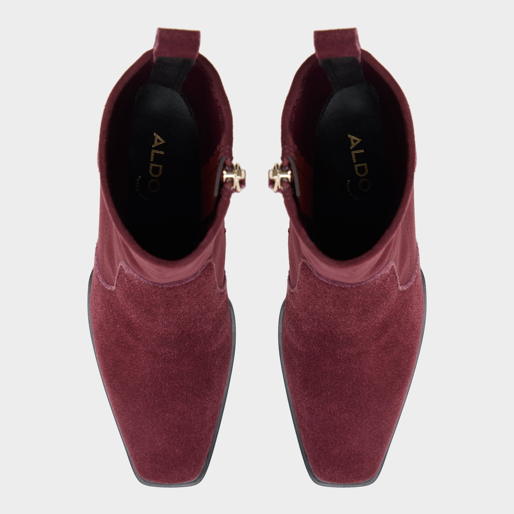 ALDO Ganinio bottines suède bordeaux