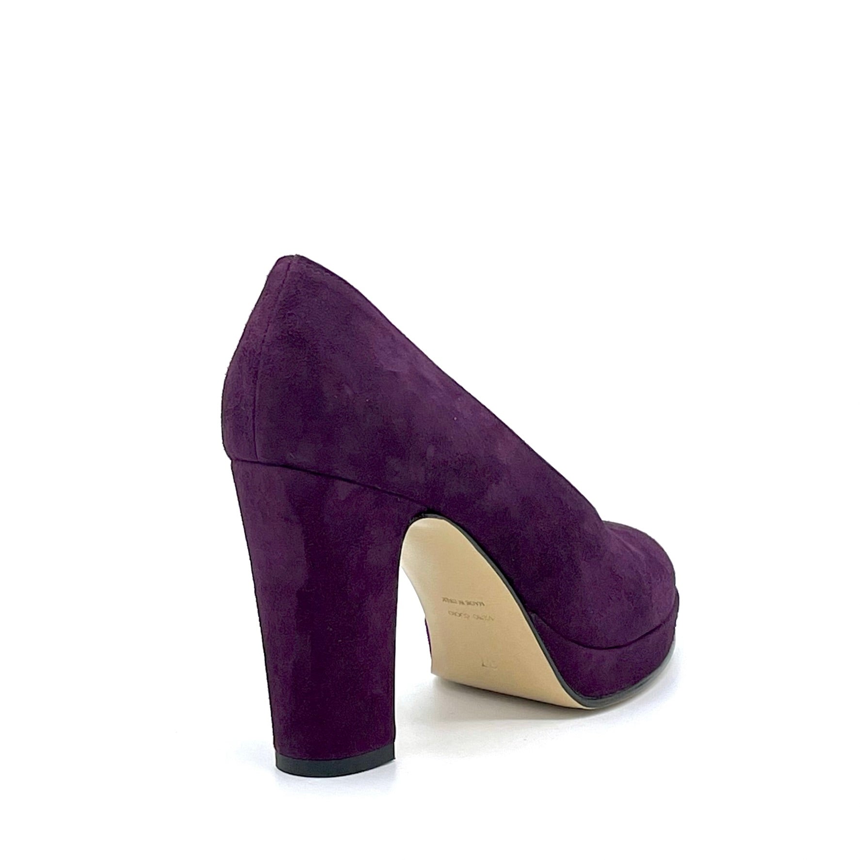 Elata 54508 escarpins daim violet 37 talon 9,5 cm