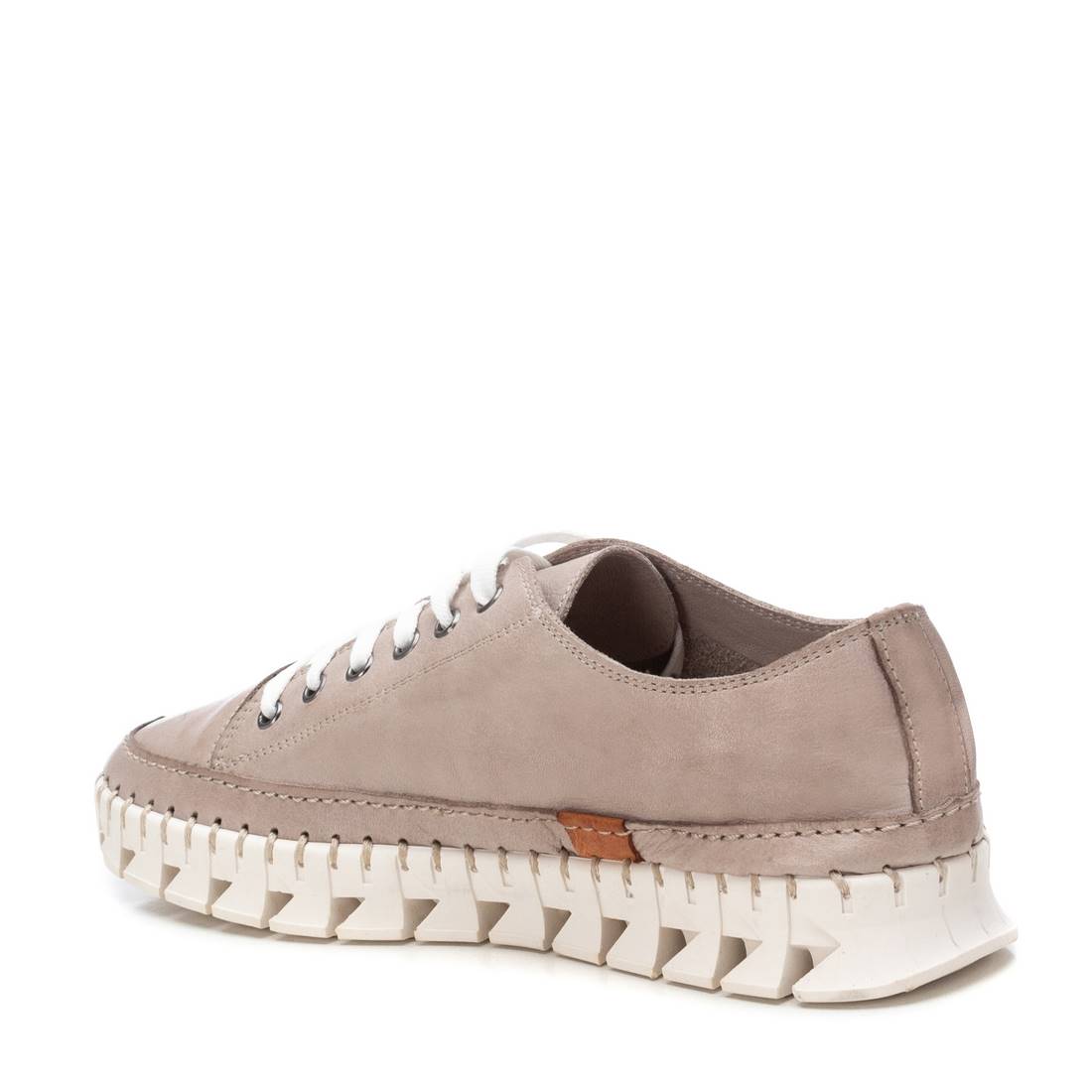 Carmela 16206706 baskets cuir taupe lacets