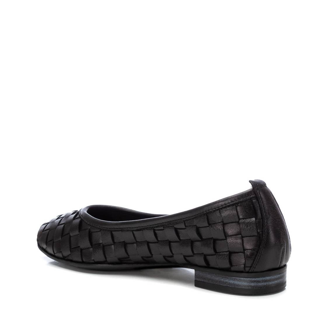 Carmela 16166205 ballerine femme cuir noir tressée