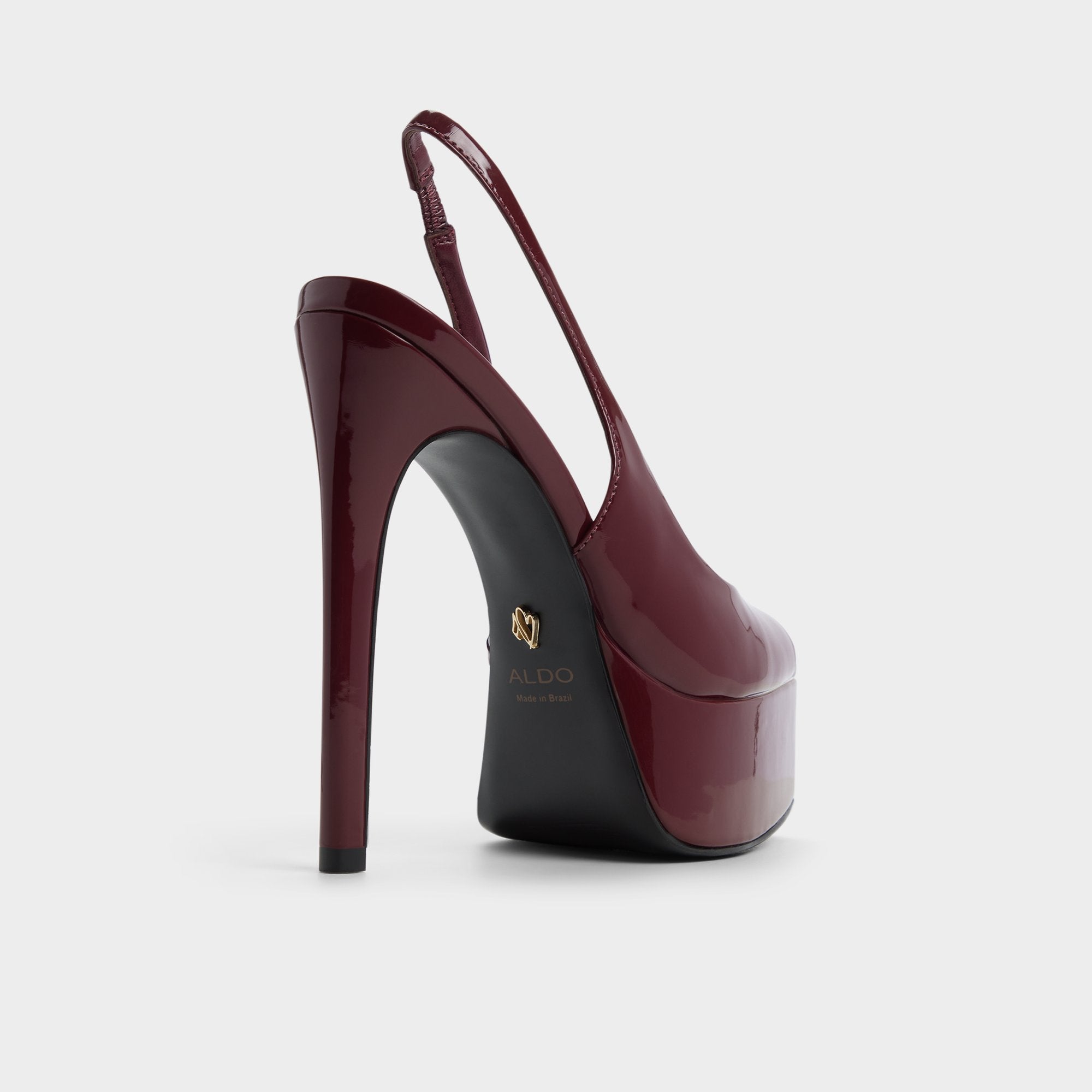 Aldo Thanlinie sandales plateforme rouge verni