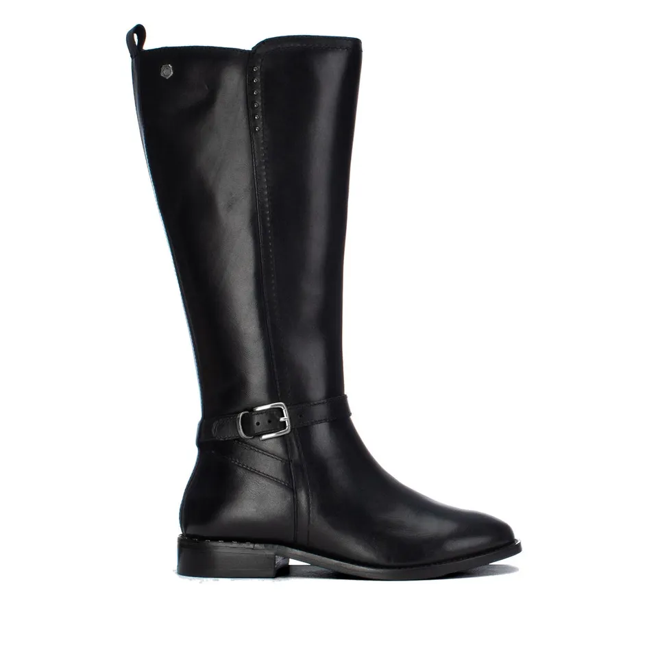 Carmela 16412401 bottes femme noires cuir boucle