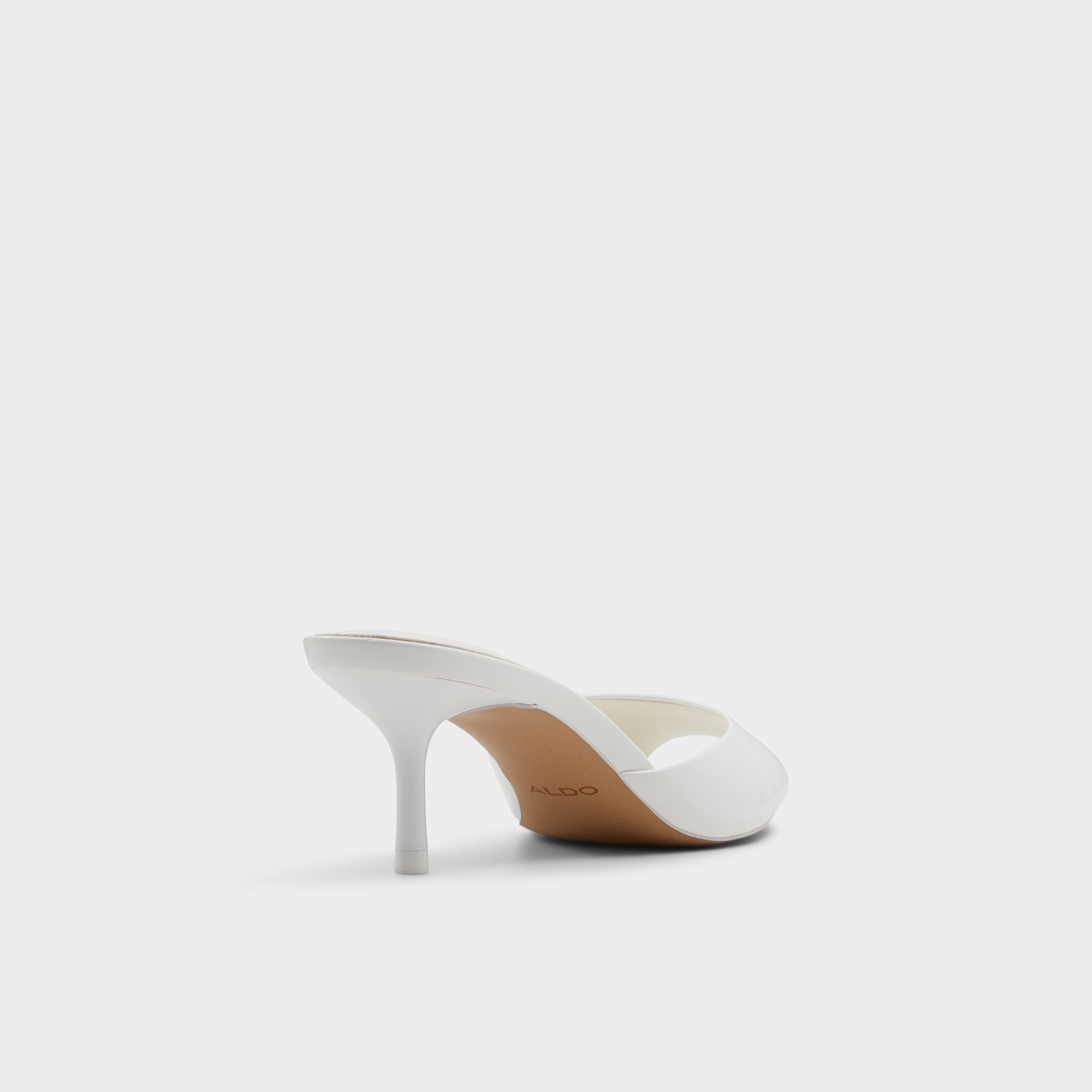 ALDO Dovedale mules à petit talon blanc