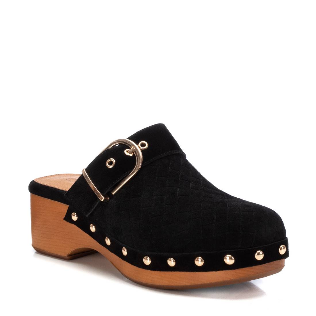 Carmela 16063408 sabot femme noir cuir talon 5 cm