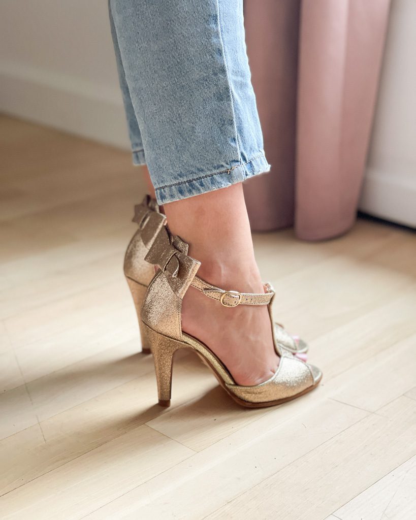 Dessine Moi Un Soulier Charlotte sandale paillette champagne 35-36