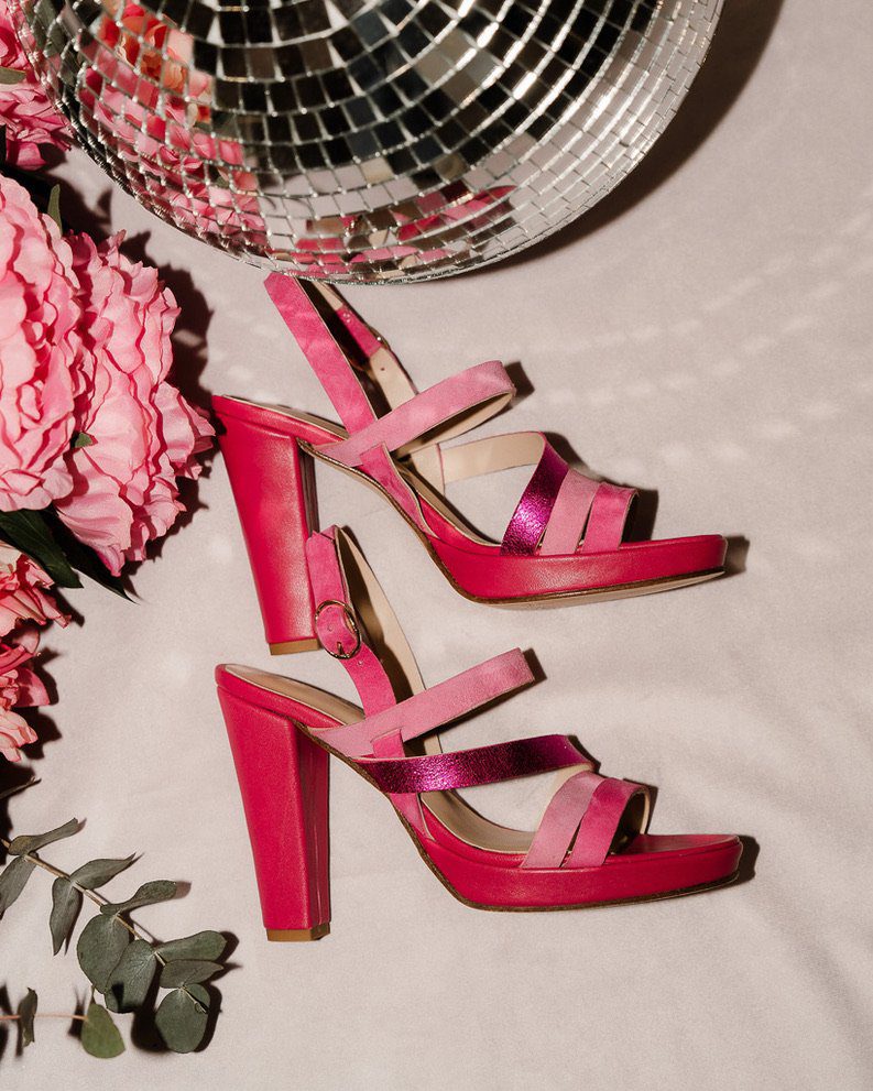 Dessine Moi Un Soulier Emma sandale plateforme rose vif