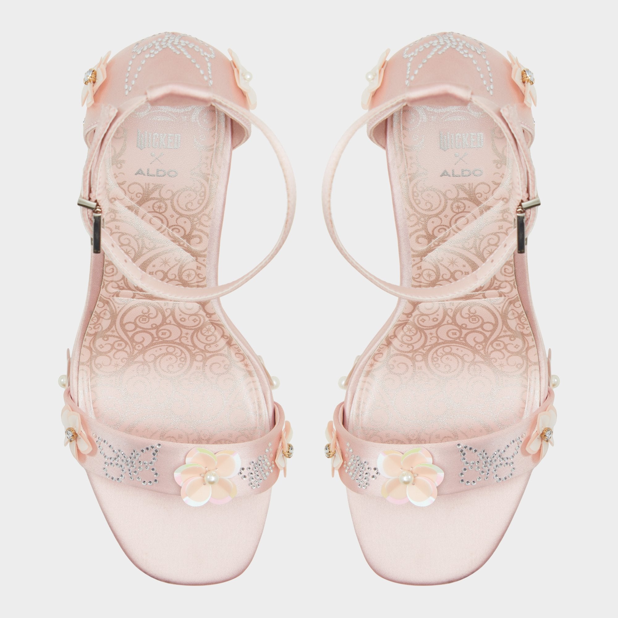 ALDO Beautifical Sandales Roses Plateforme Satin