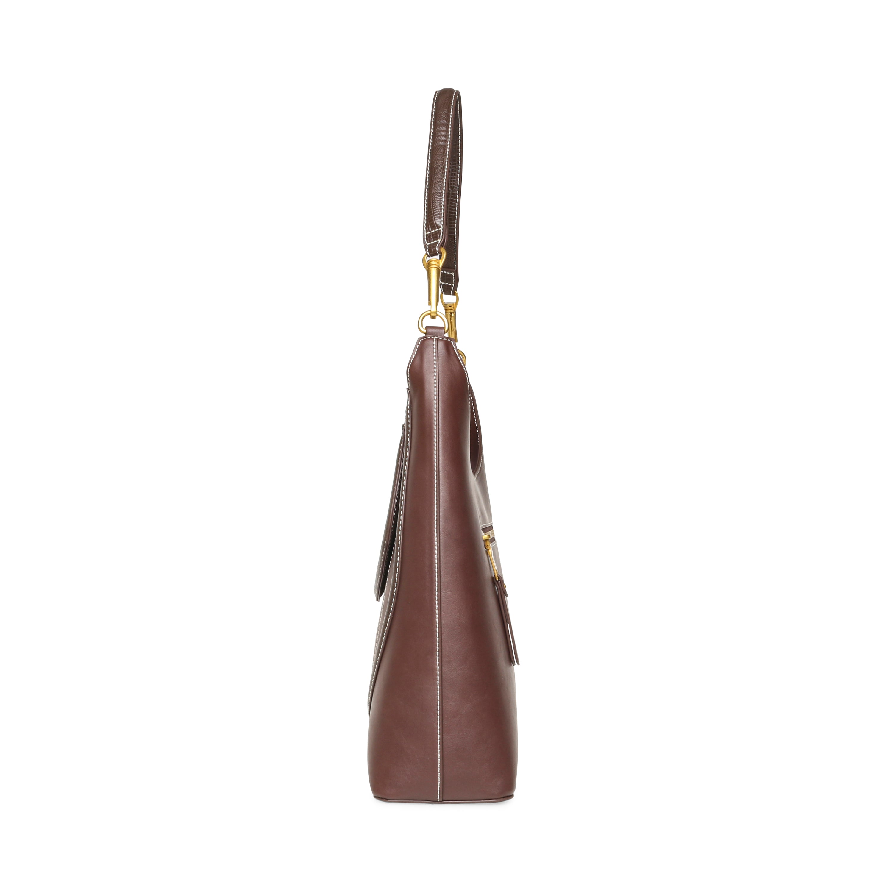 Steve Madden Bsalus sac epaule chocolat zippe