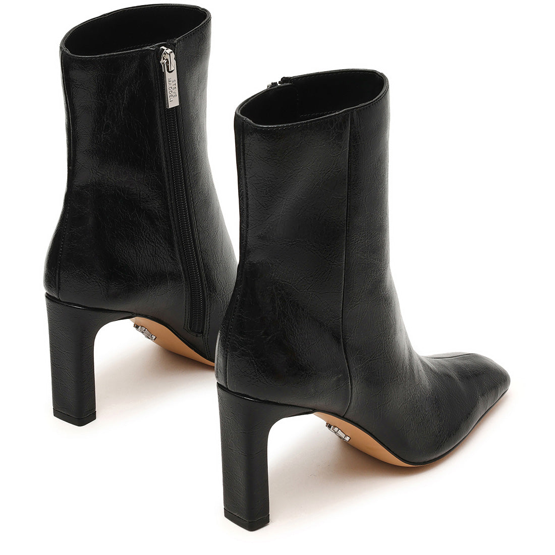 Steve Madden Morph bottines noir verni froissé talon 10 cm