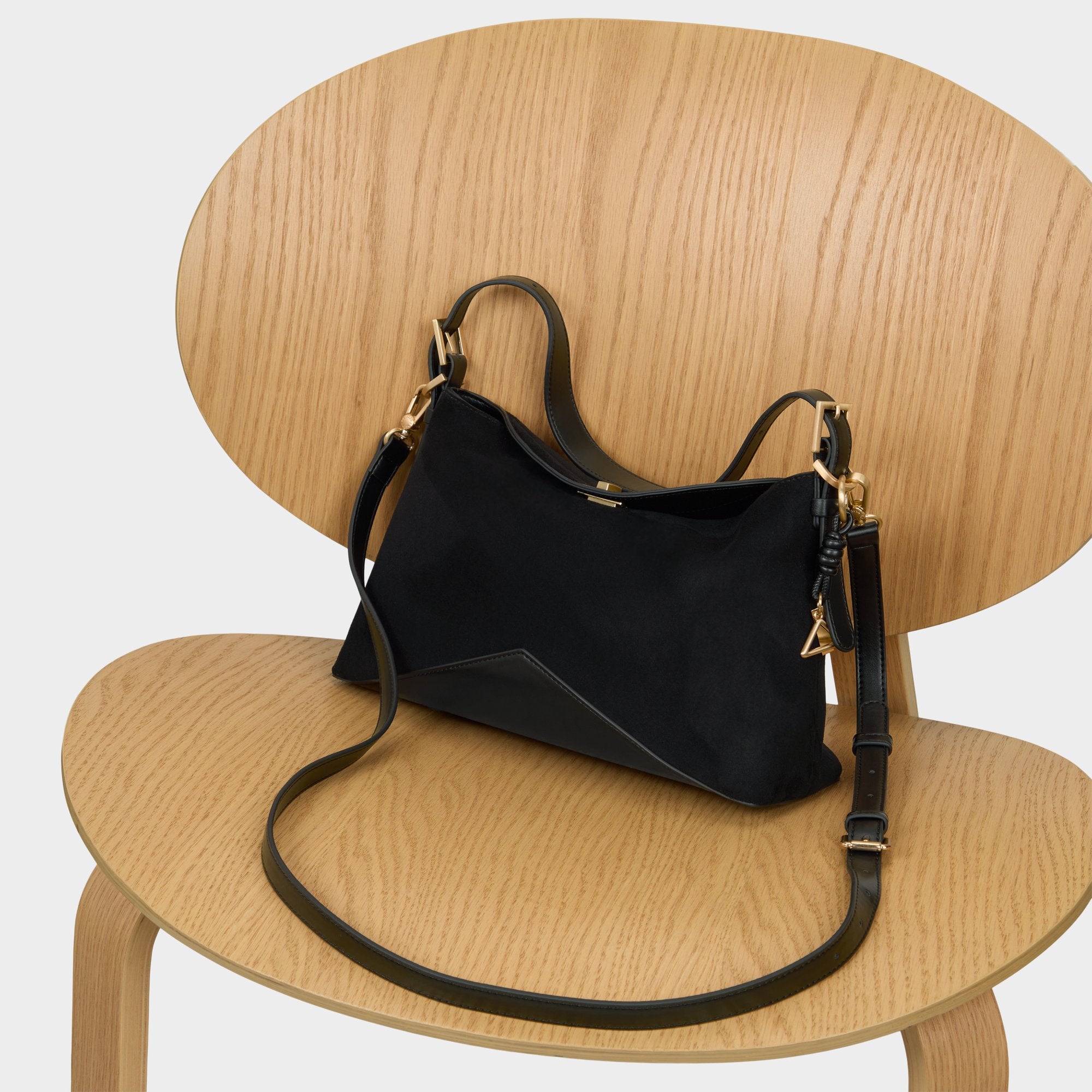 ALDO Jacq sac épaule suédine noir