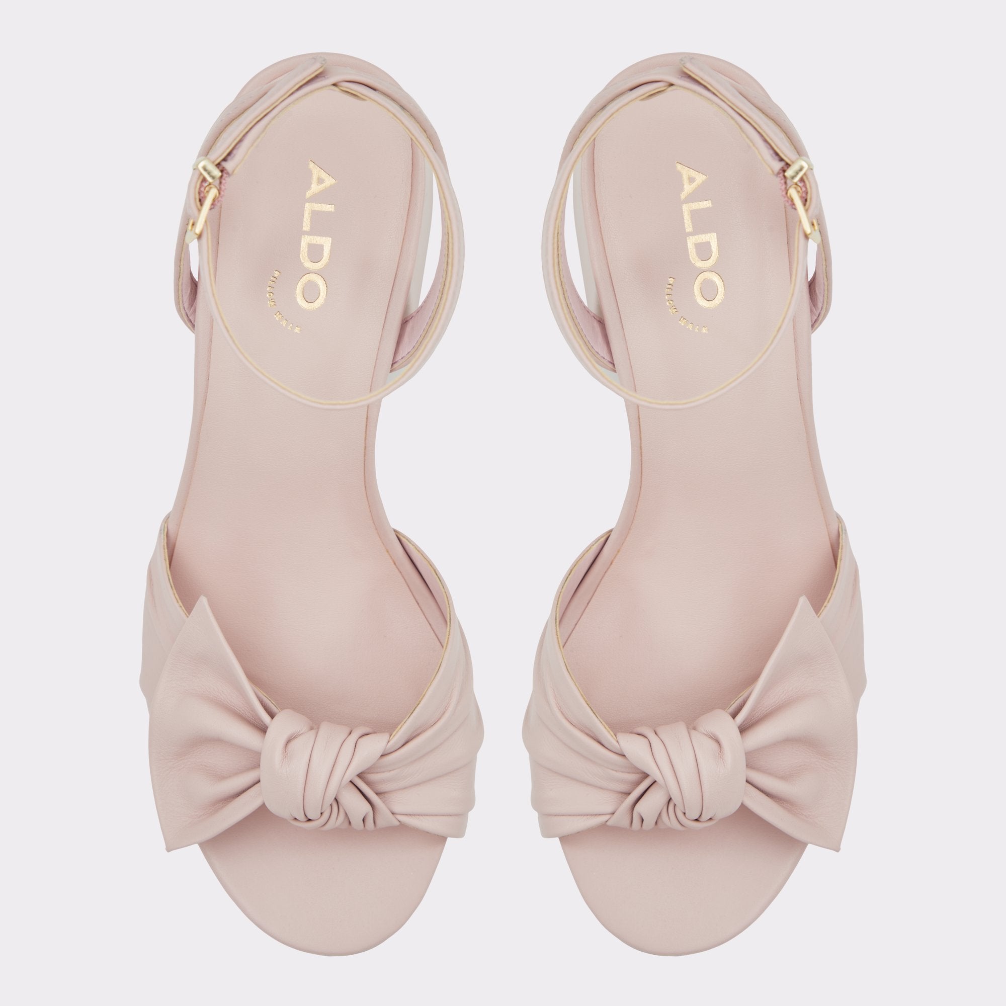 ALDO Angelbow sandales bloc rose noeud