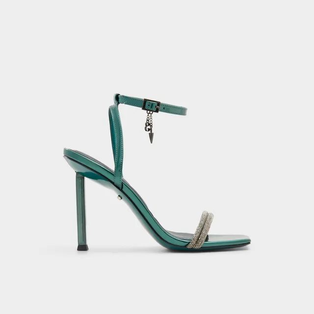 ALDO Bewitching sandales vert émeraude talon fiole