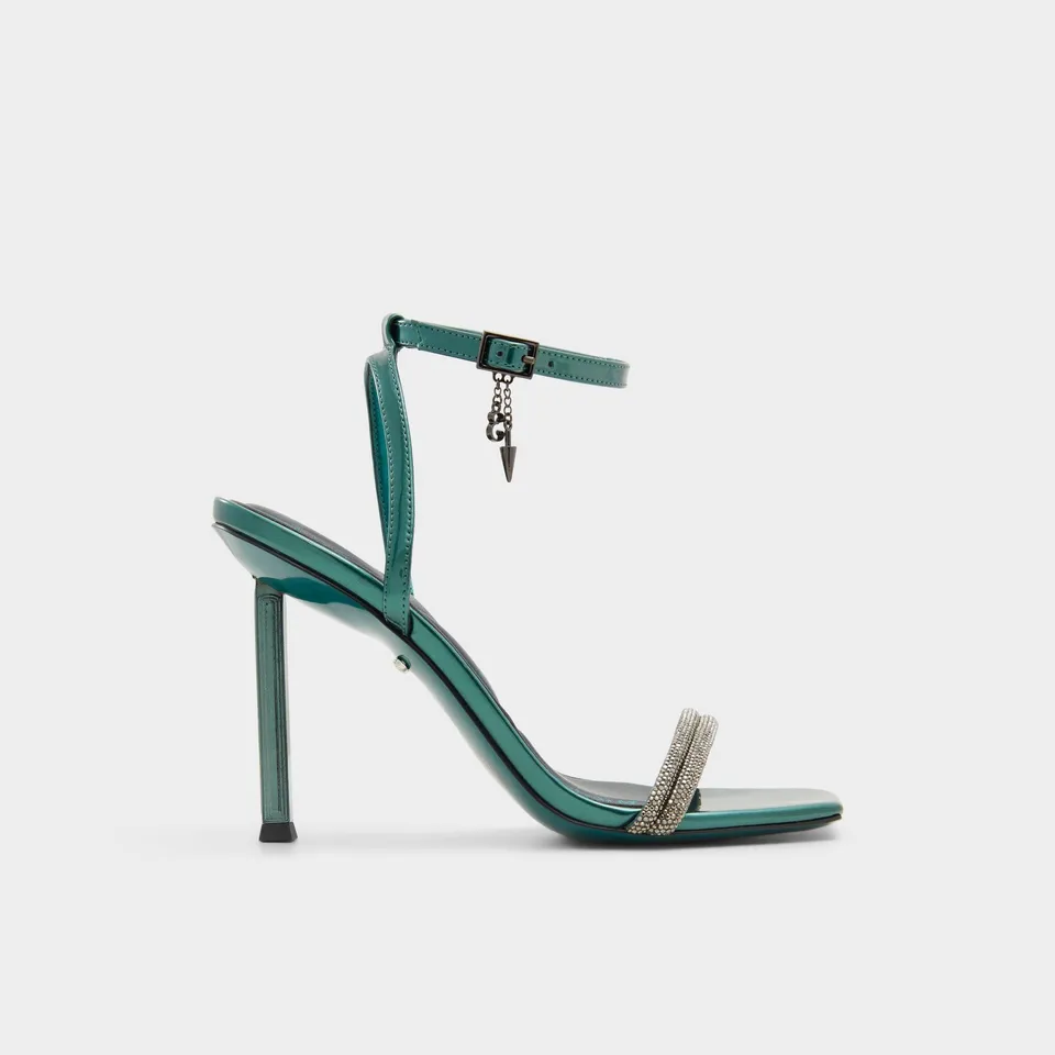 ALDO Bewitching sandales vert émeraude talon fiole