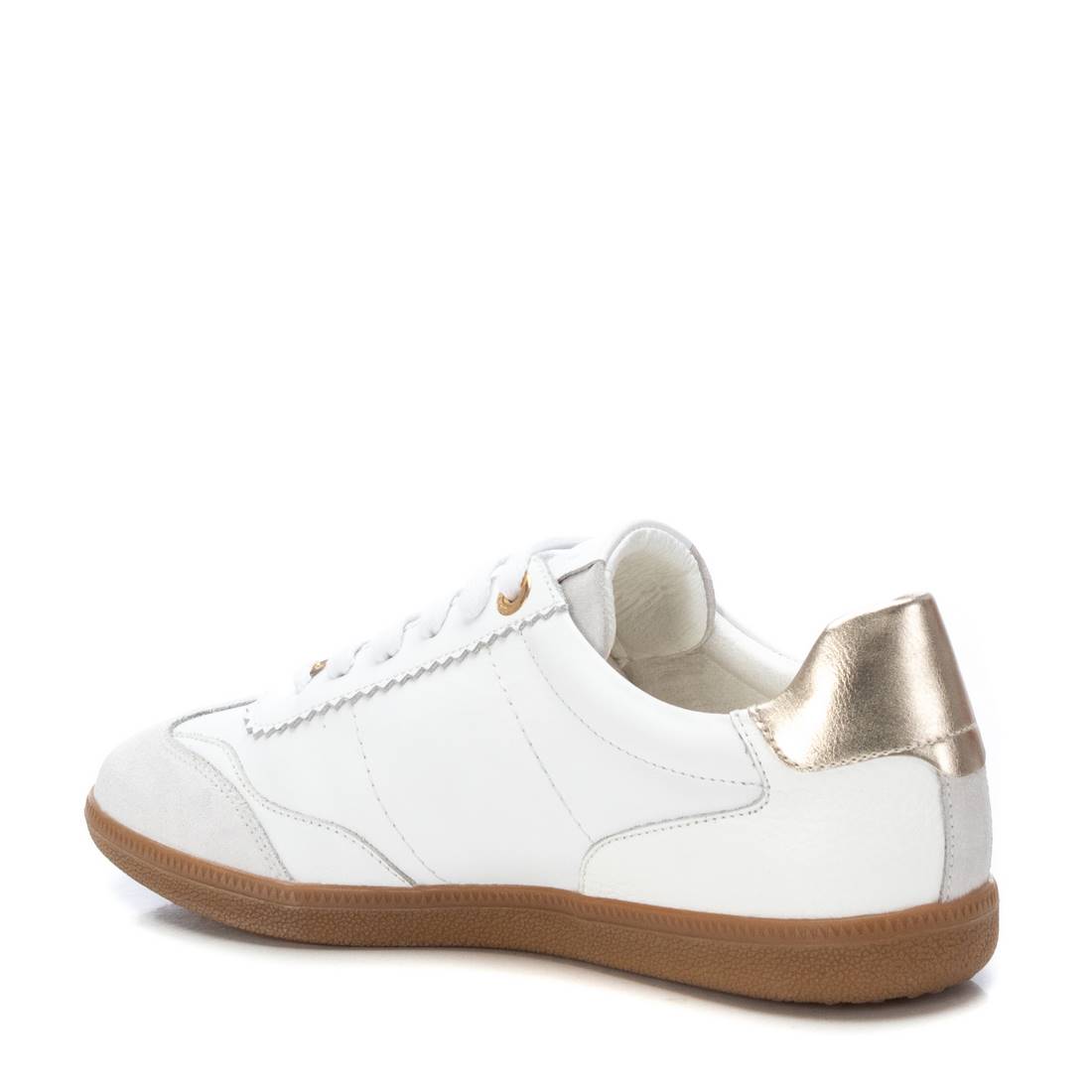Carmela 16206004 basket cuir blanc lacets