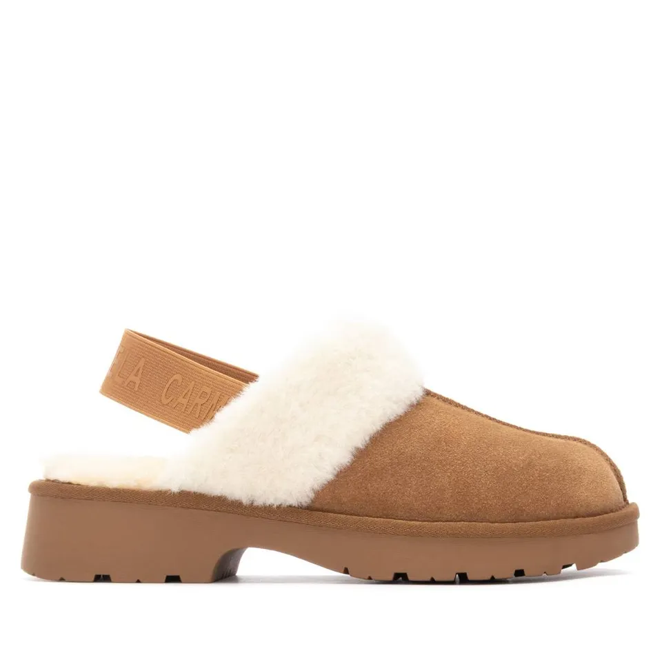 Carmela 16262901 chaussures fourrées camel suède