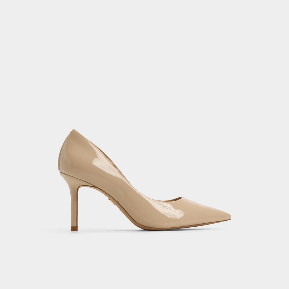 ALDO Kaitie escarpins vernis beiges bout pointu