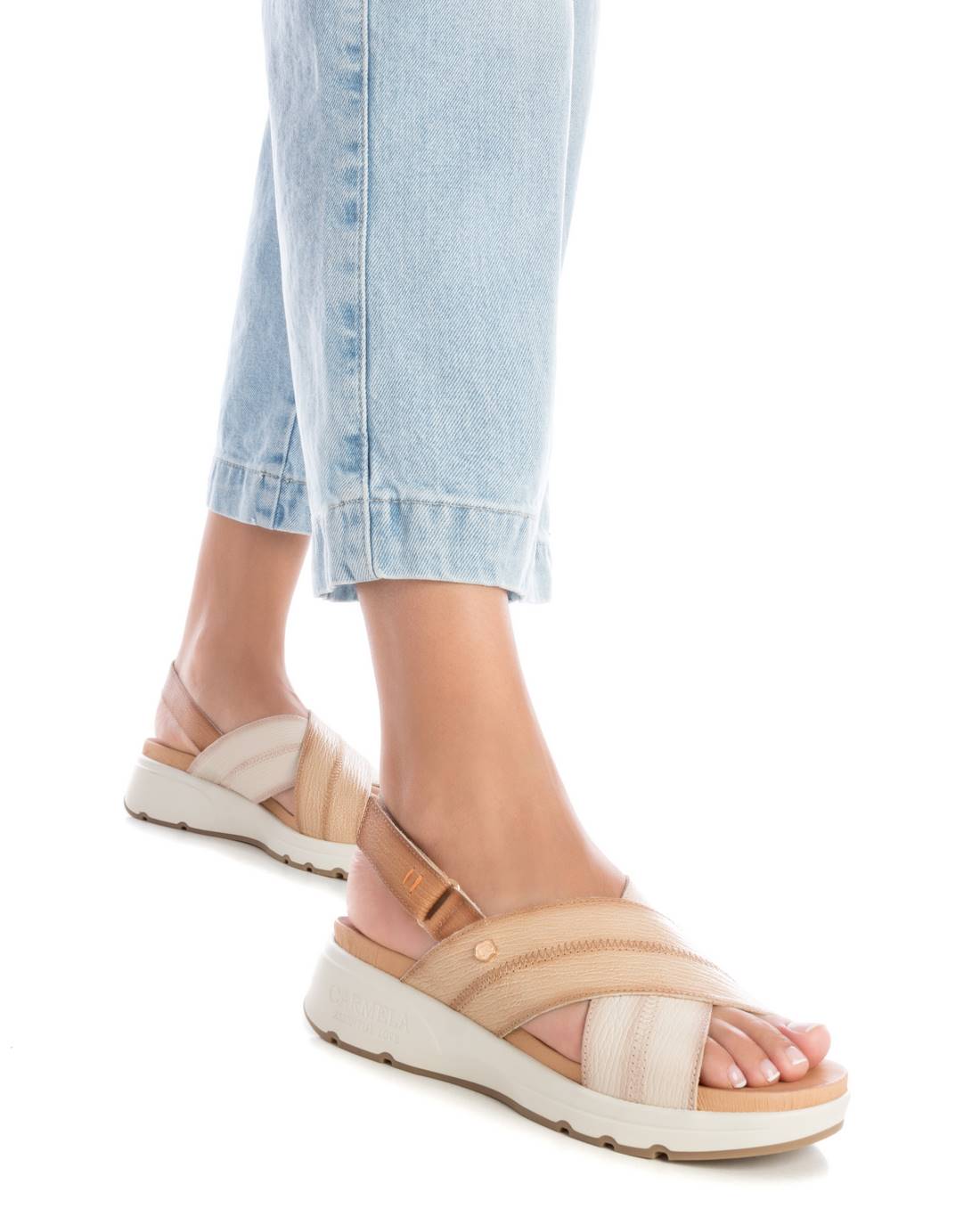 Carmela 16148102 sandales femme marron cuir scratch