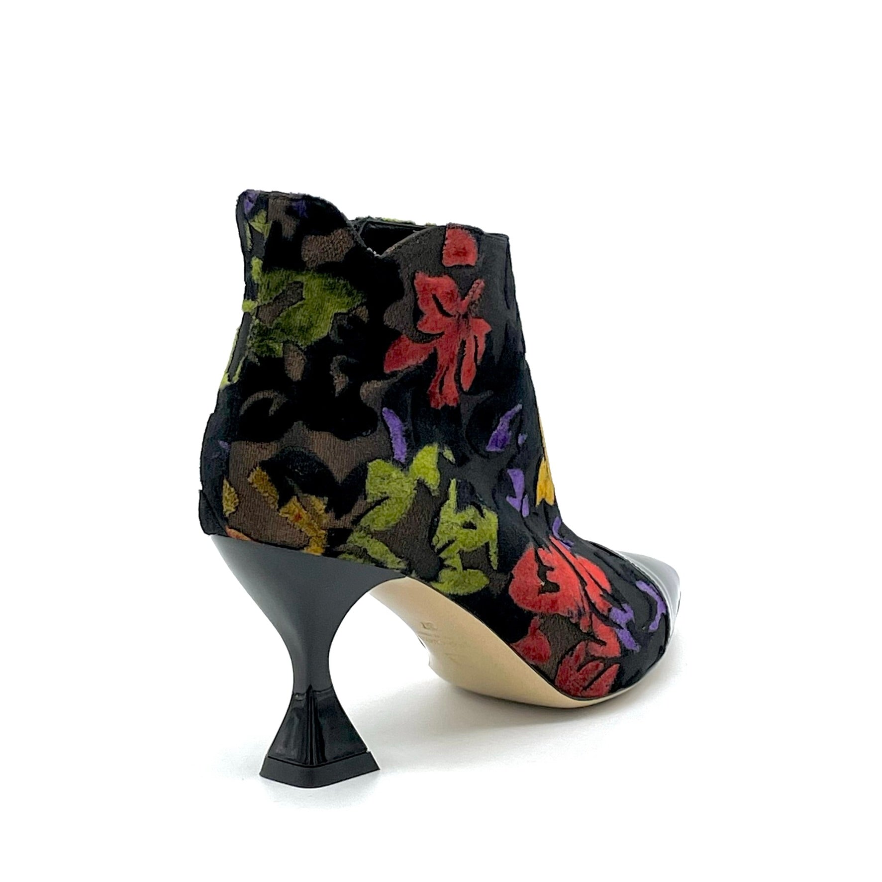 ELATA 53553 bottine velours noir talon 7,5 cm