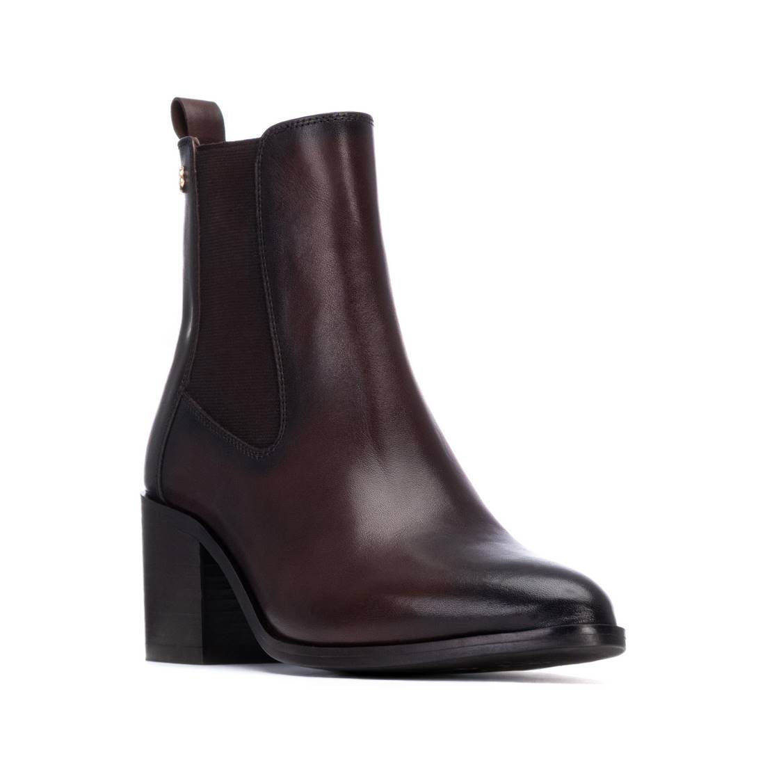 Carmela 16271501 bottines cuir marron talon moyen