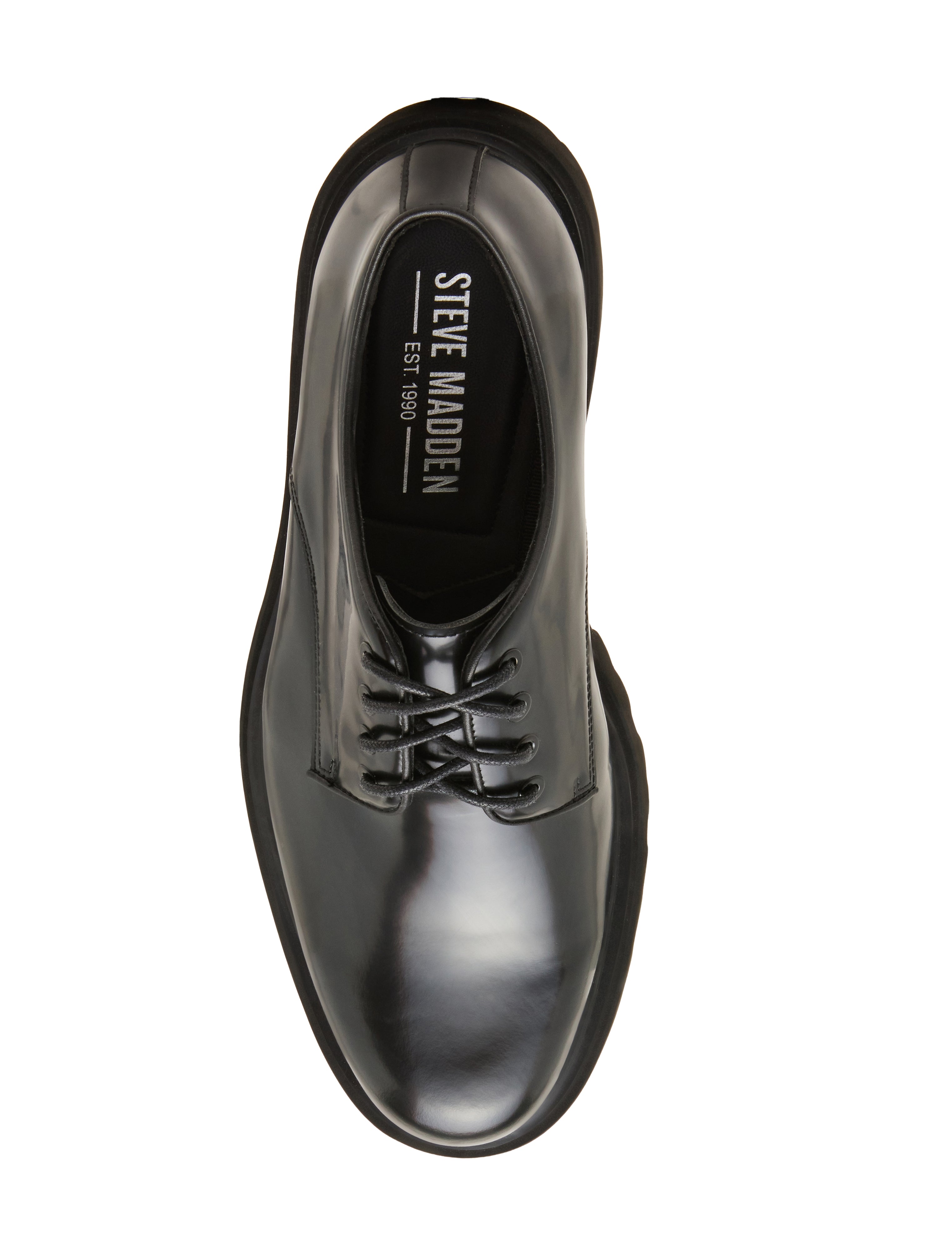 Steve Madden Motala chaussure plate cuir noir