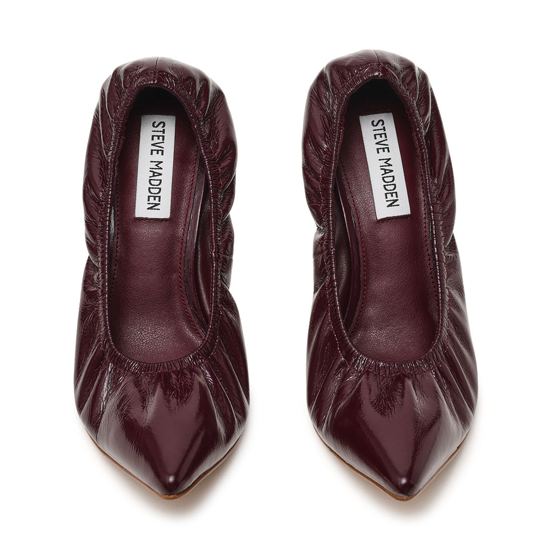 Steve Madden Farida escarpins cuir prune talon 10 cm