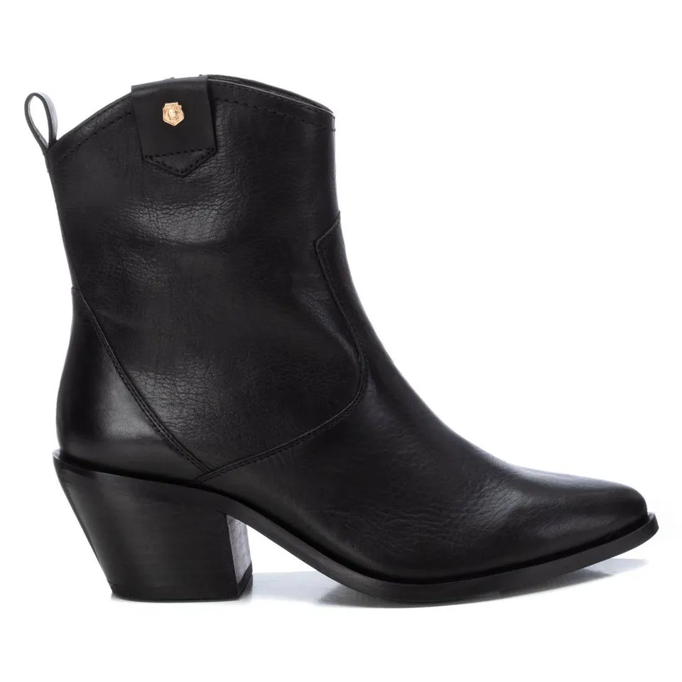 Carmela 16177601 bottines femme noir cuir talon 5 cm