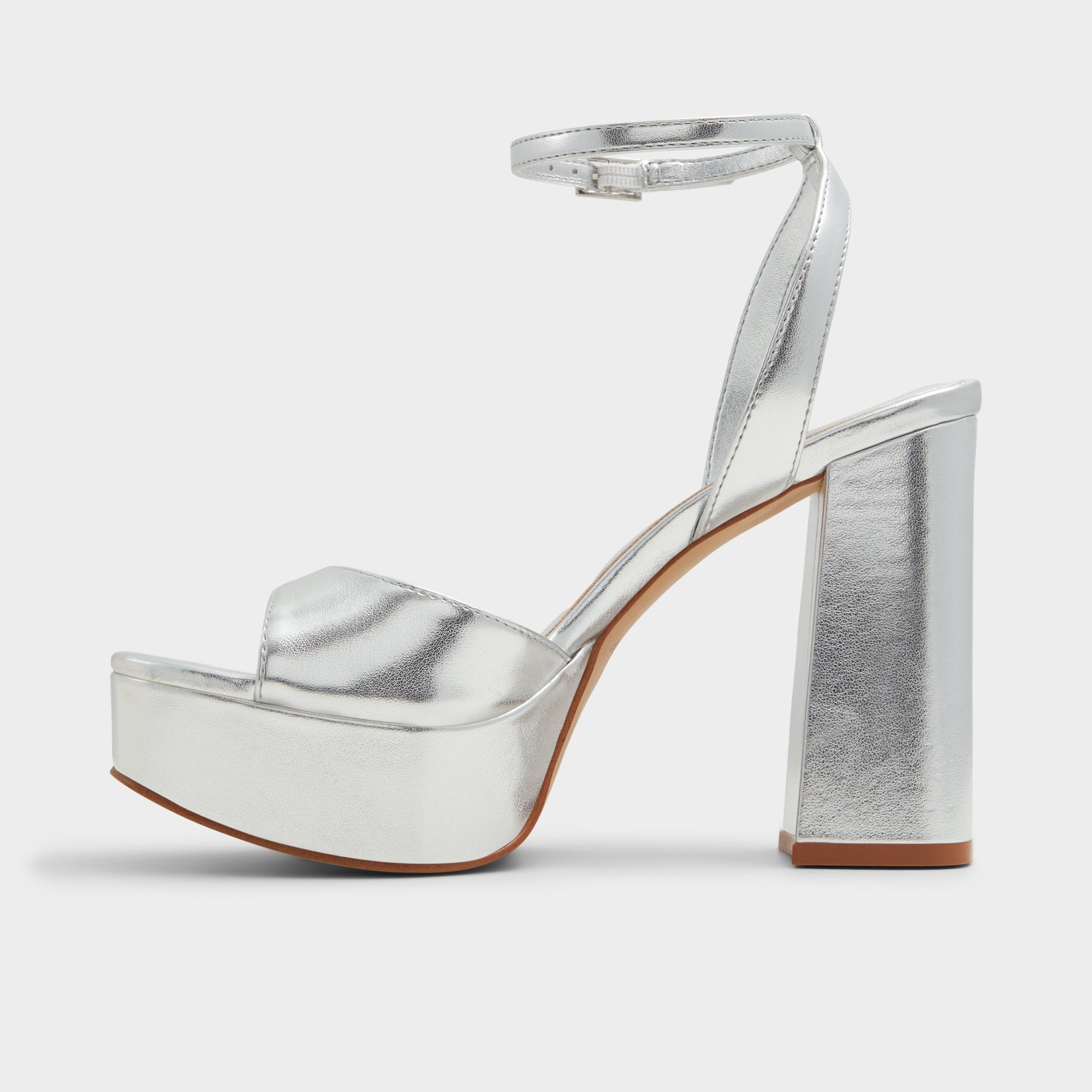 ALDO Valoria sandales talon femme argent plateforme