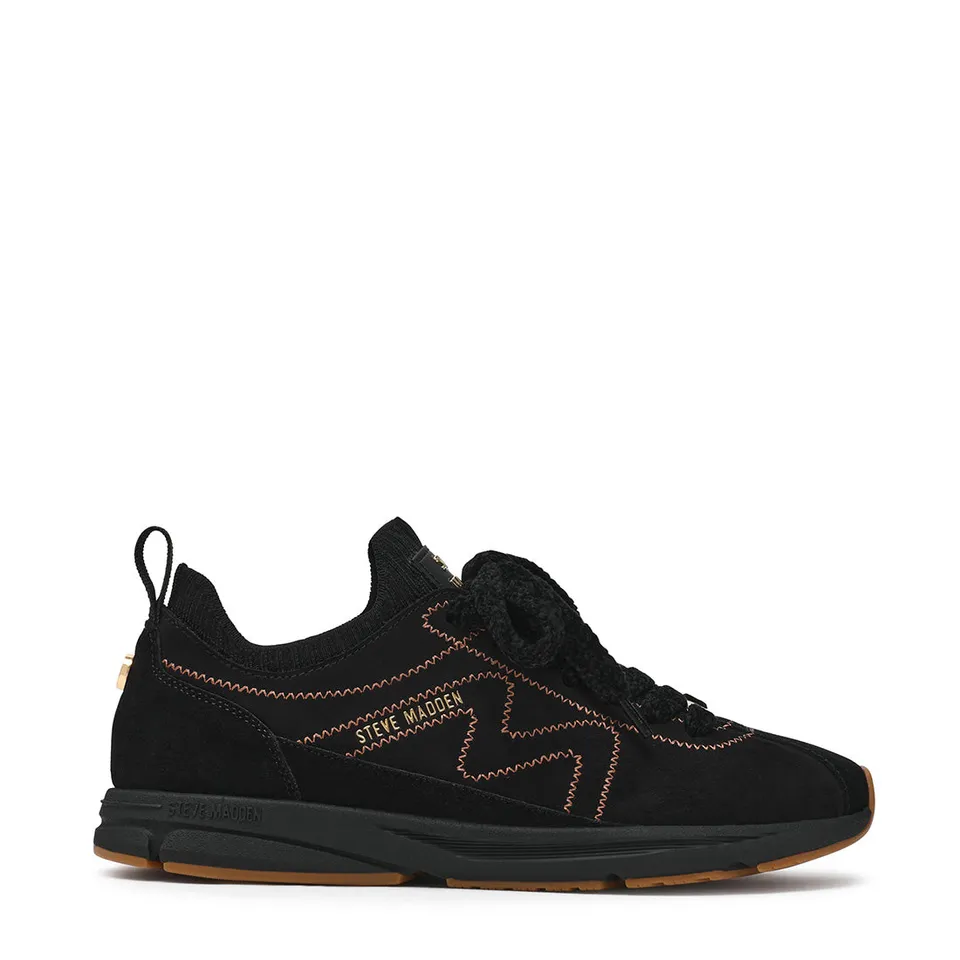 Steve Madden Covert baskets noir suède plates