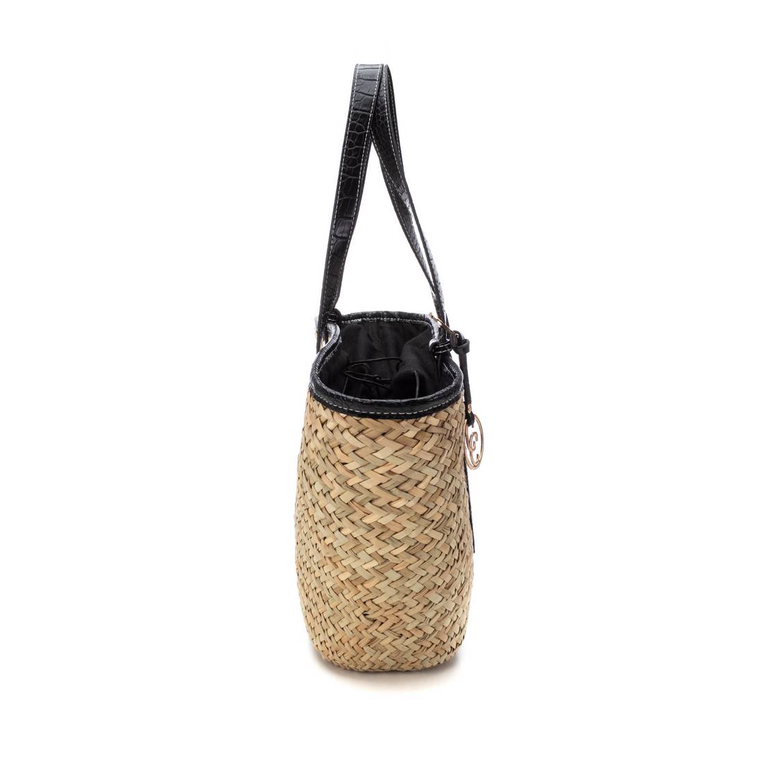 Carmela 18615803 sac femme noir rafia épaule
