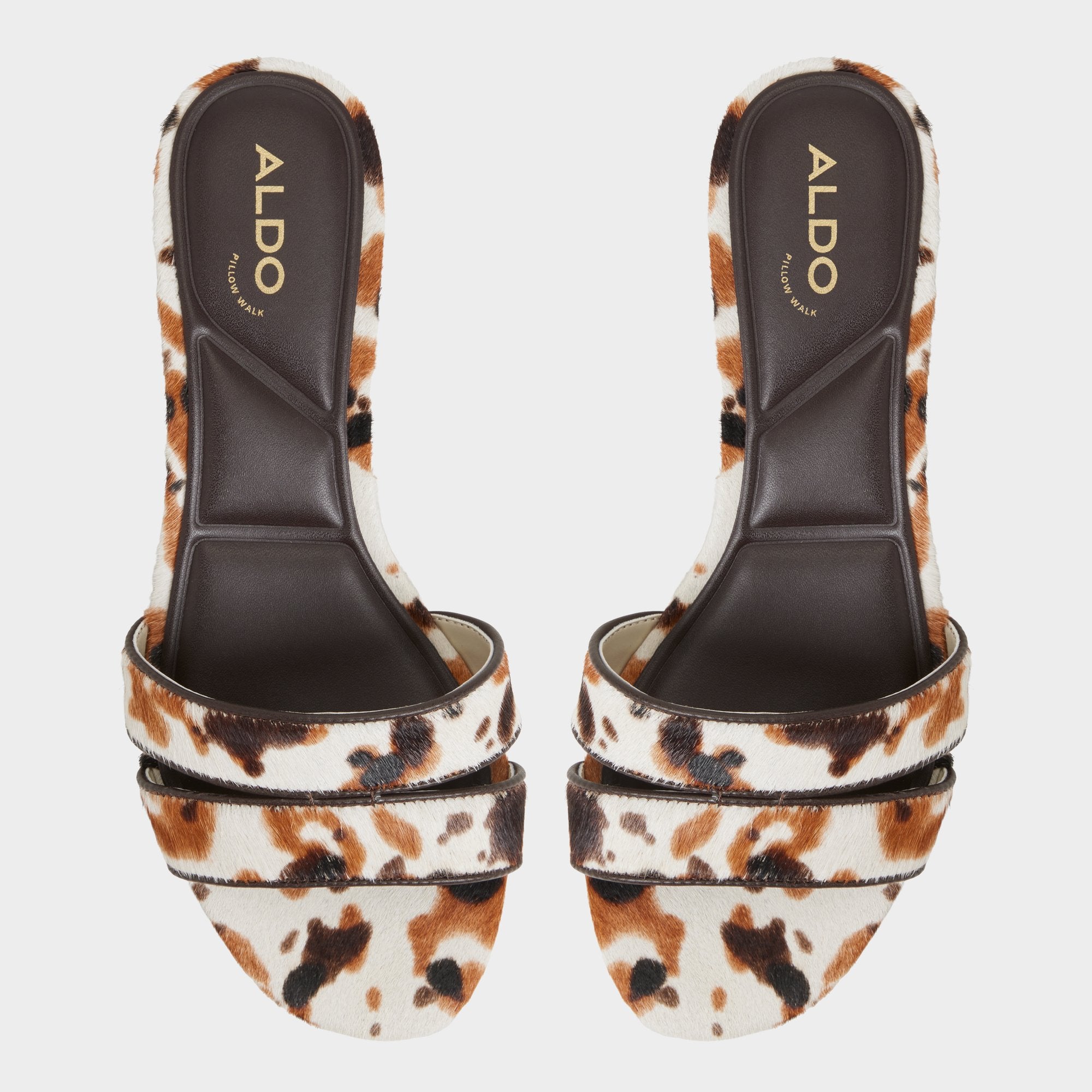 ALDO Scarletta mules talon compensé motif léopard