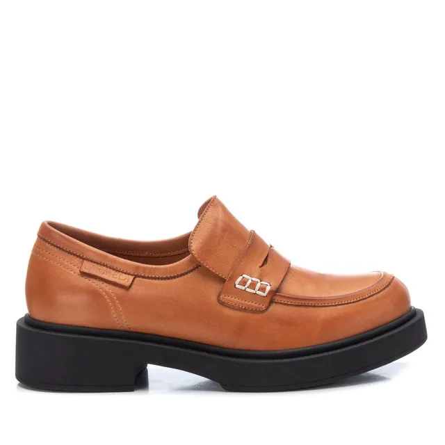 Carmela 16119002 mocassin femme marron cuir plat
