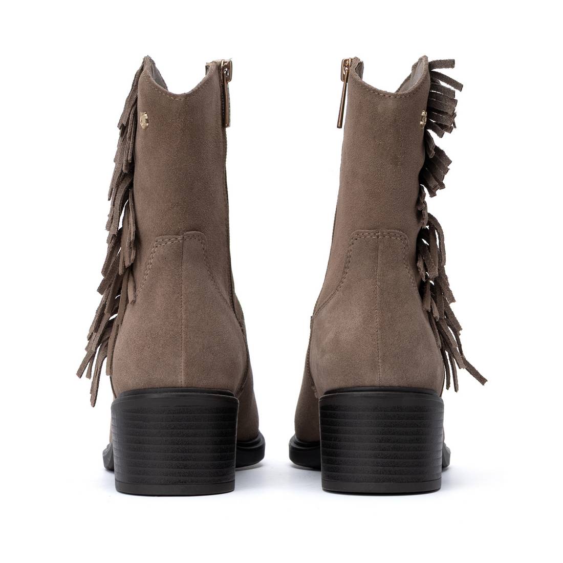 Carmela 16425203 bottine cuir franges marron