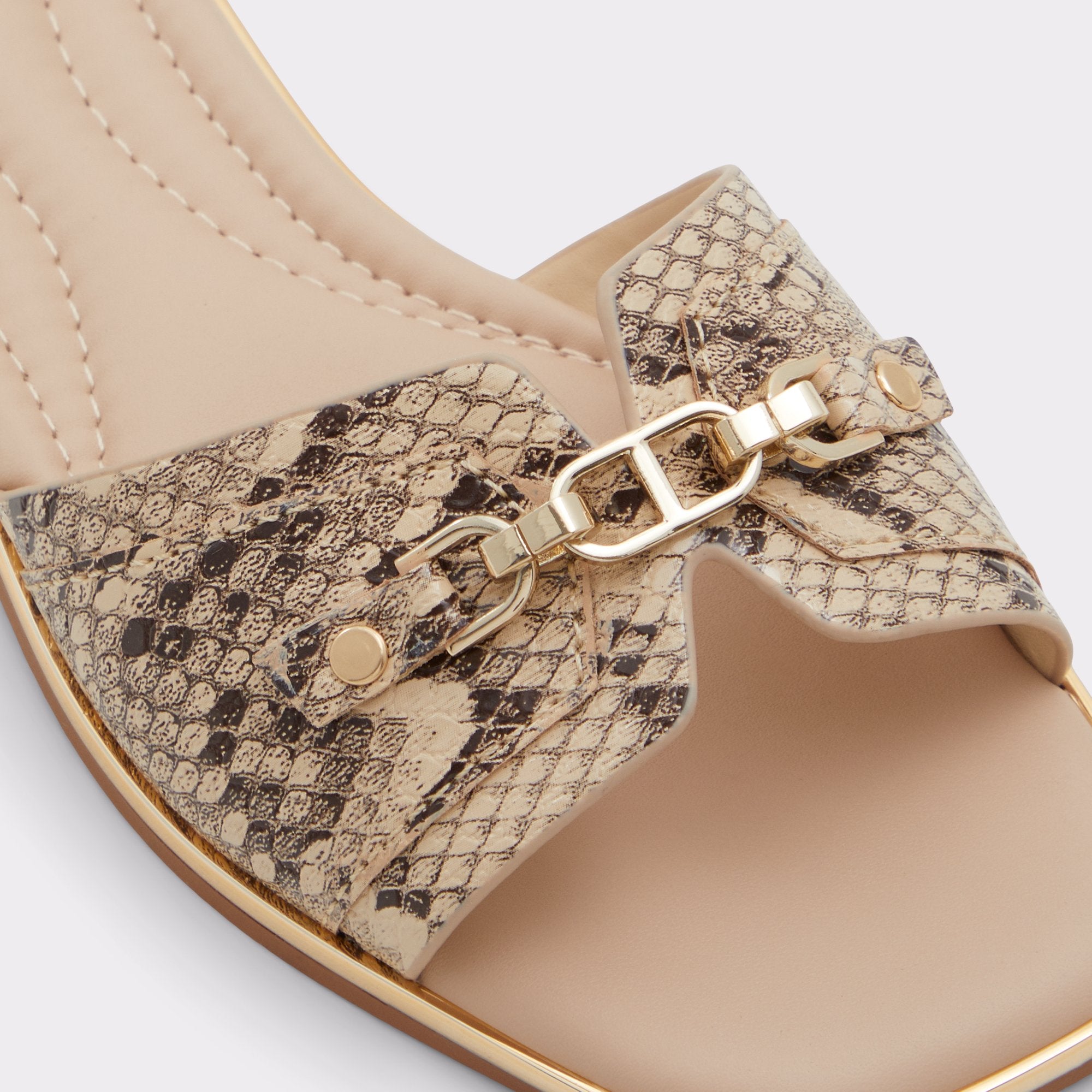 ALDO Jeannie sandales slides beige confort