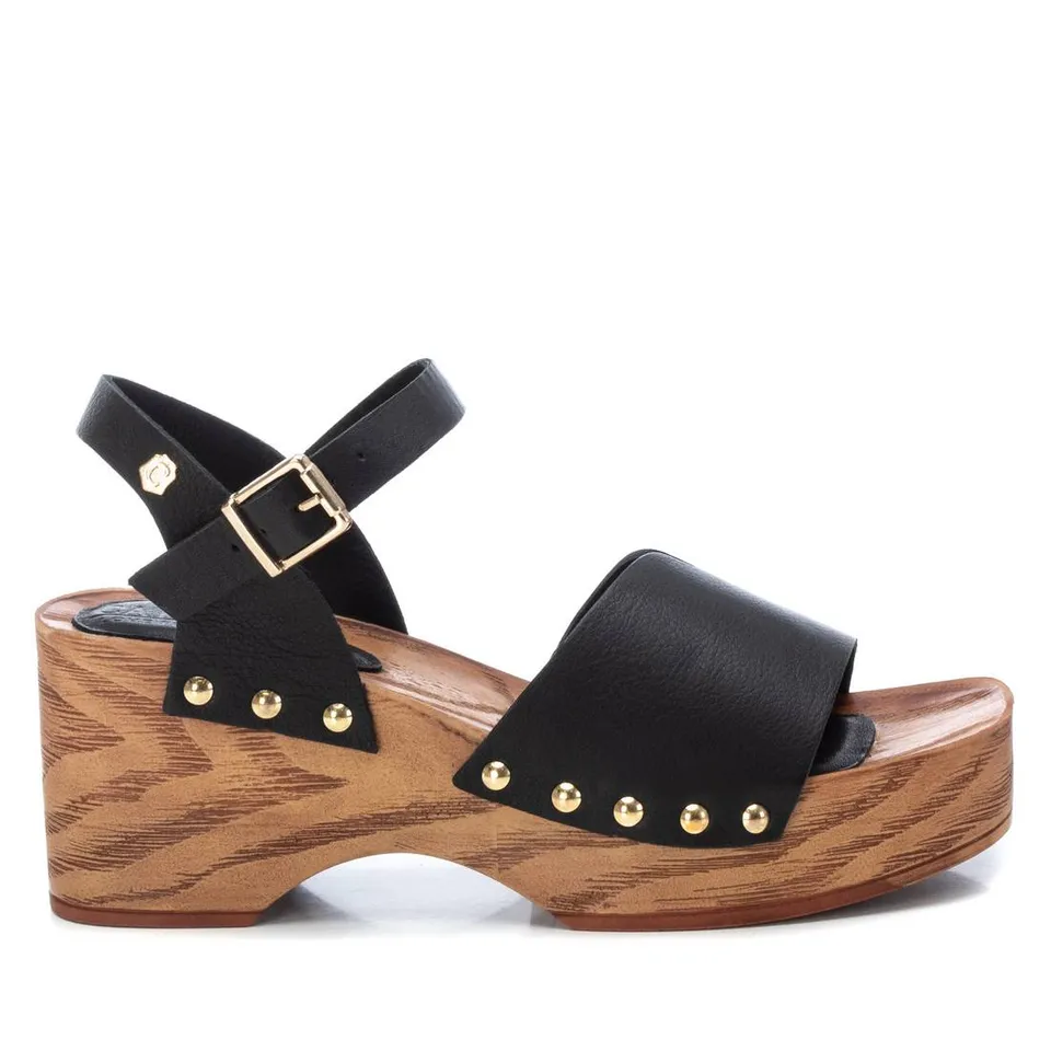 Carmela 16078202 sandales cuir noir talon 5 cm
