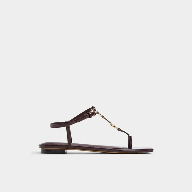 ALDO Lorenza bottes bordeaux talon plat femme