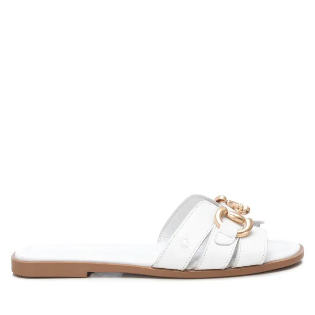Carmela 161570 16157001 sandale cuir blanche chaîne