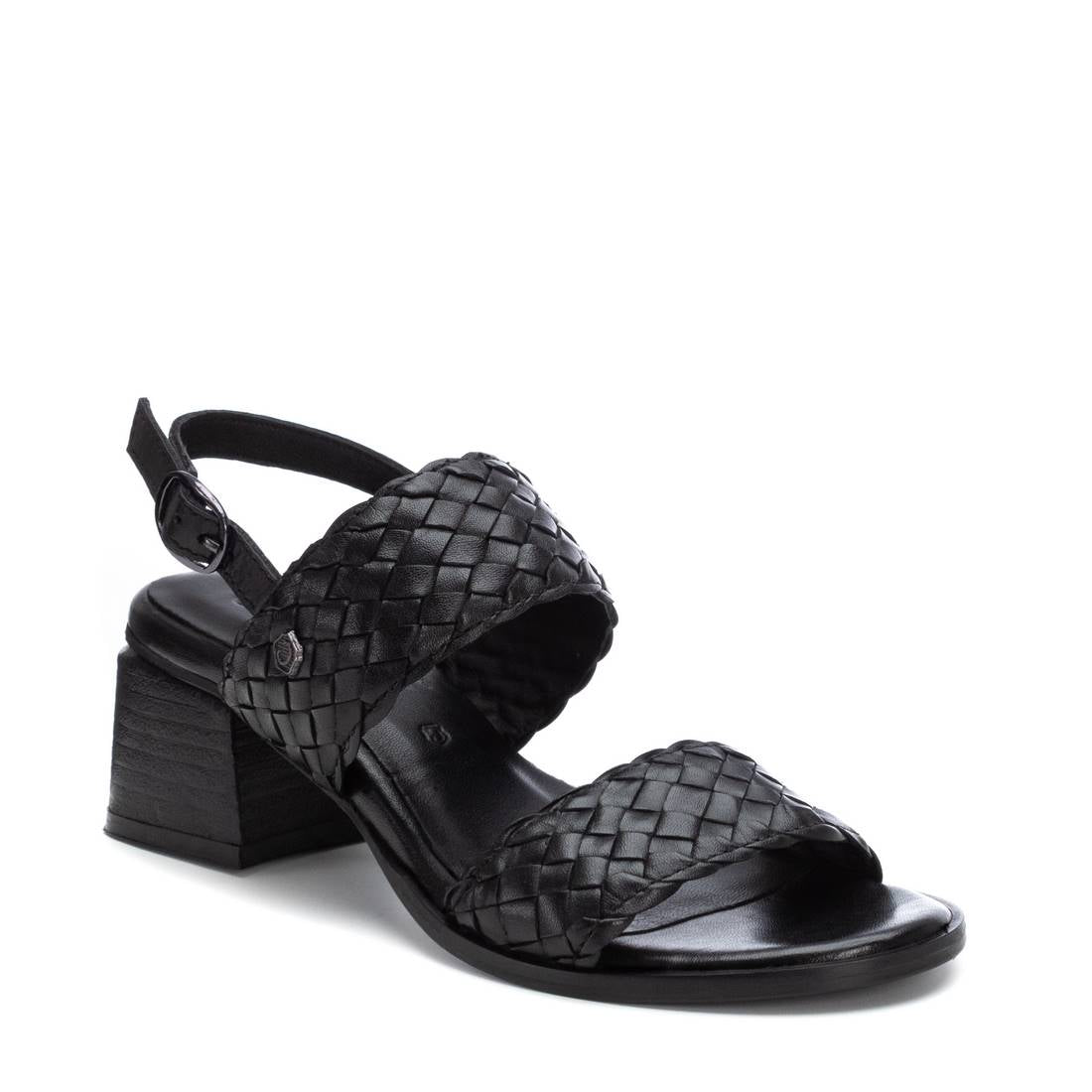 Carmela 16238102 sandales talon femme noir cuir 6 cm